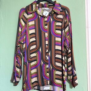Multicolor Long Sleeve Top